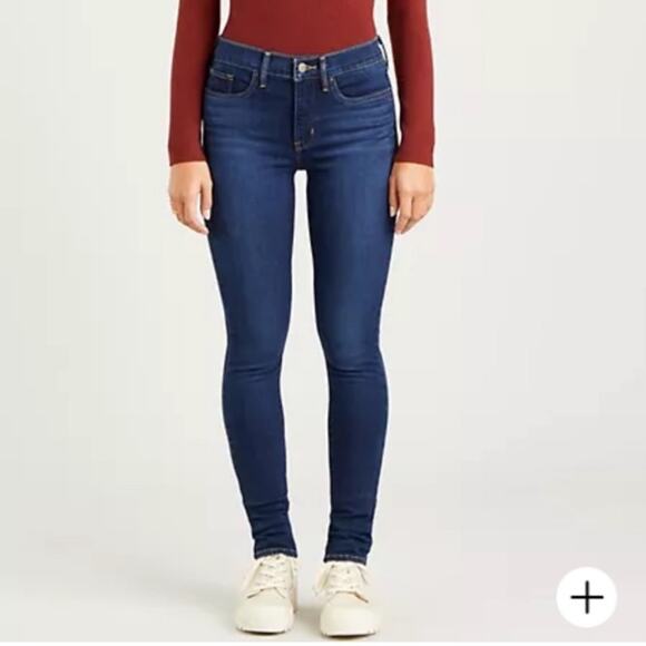 Levi’s 311 Shaping Skinny Jeans Womens Size 29x30 Dark Wash Denim Tummy Control - Picture 1 of 14
